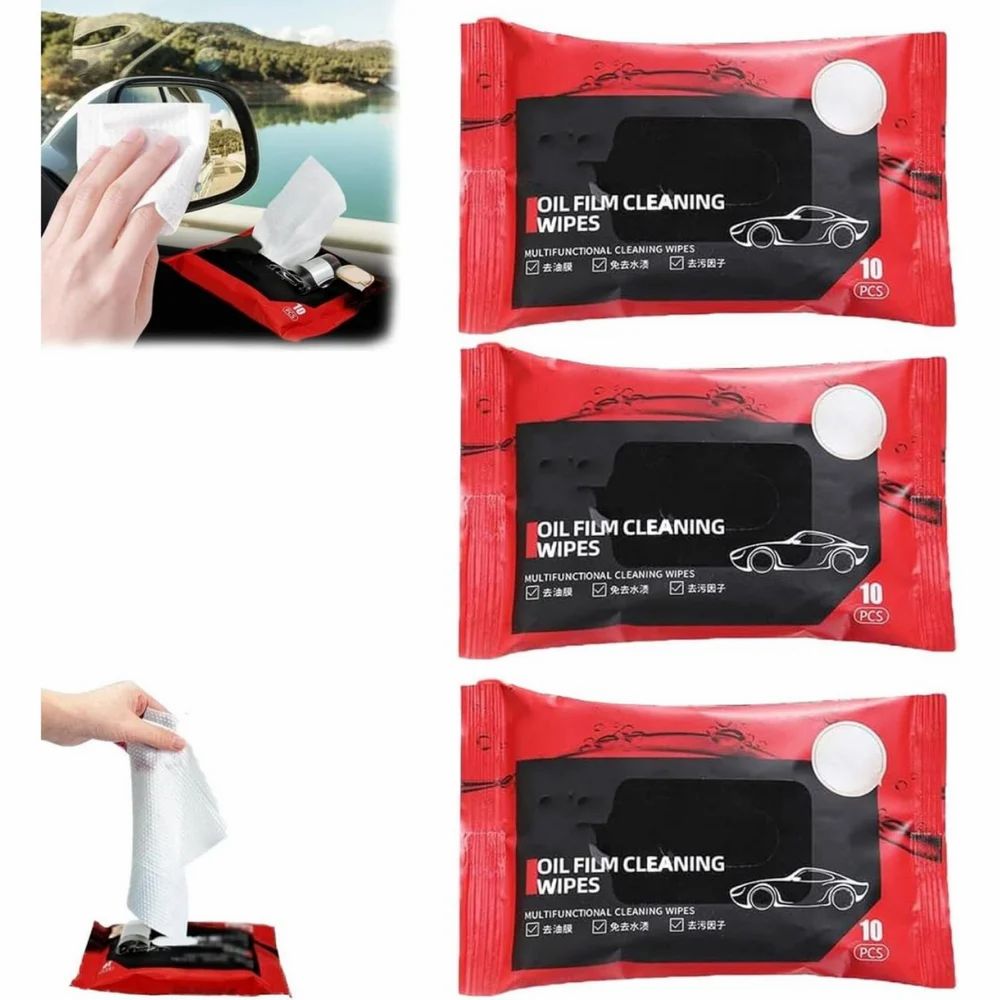 Car Glass Cleaning Wipes (Buy 1 Get 1 Free)